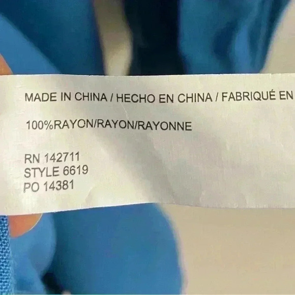 Eloquii teal drop shoulder balloon sleeves pullover blouse. Sz 24 - Picture 5 of 5